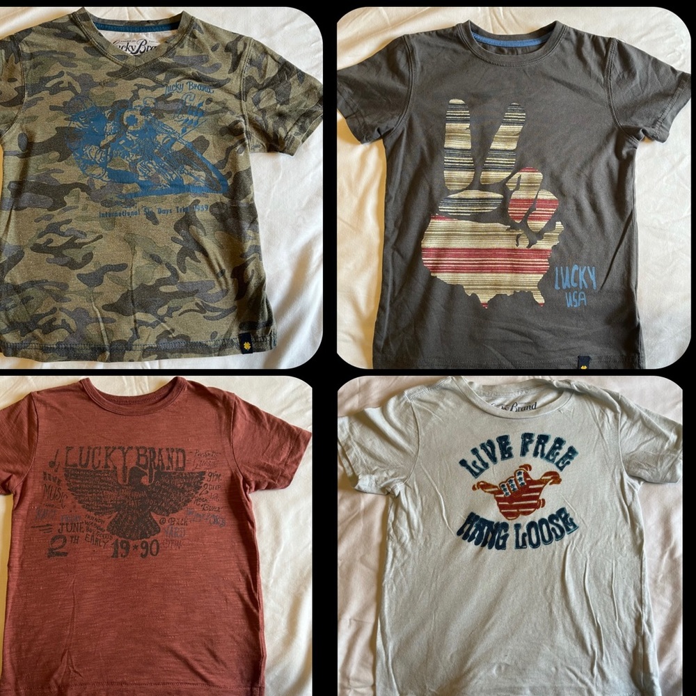 Lucky Brand Boy Shirts Lot of 4 Size 5